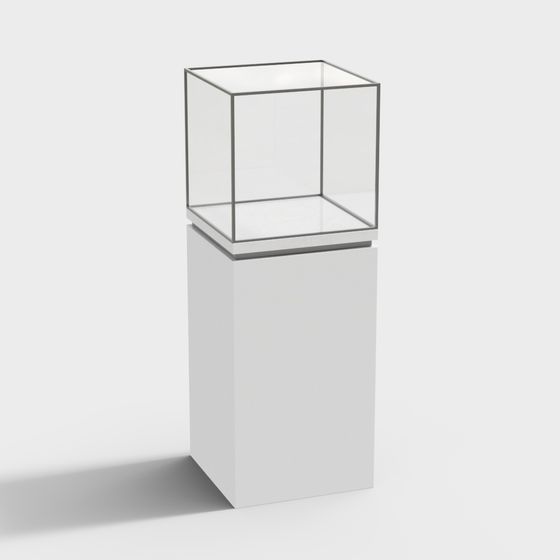 Elegant Display Cabinet 3D model for Modern Design