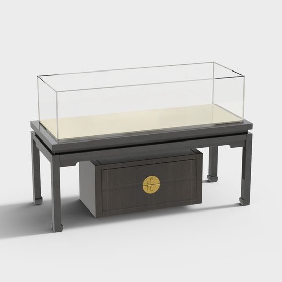 Elegant Showcase 3D model for Modern Interiors