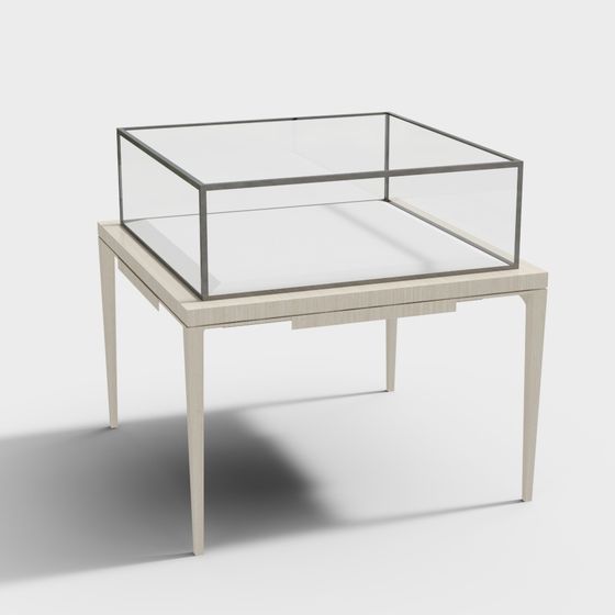 Elegant Display Cabinet 3D model for Modern Interiors