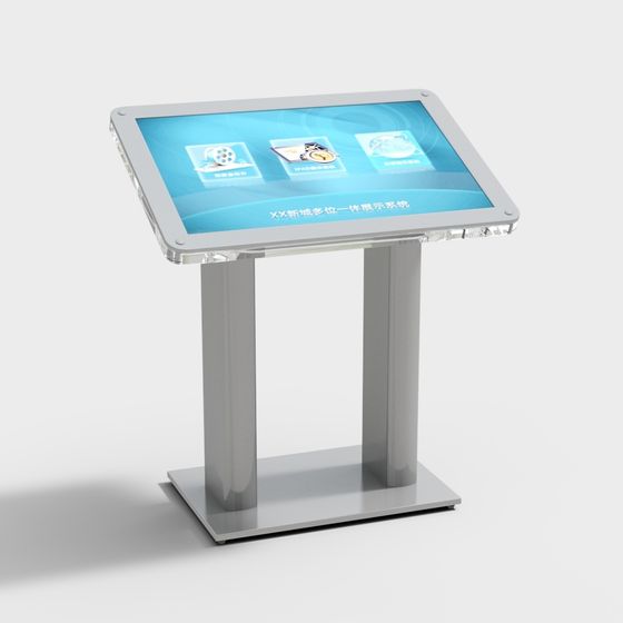 Interactive Touch Display Stand 3D model