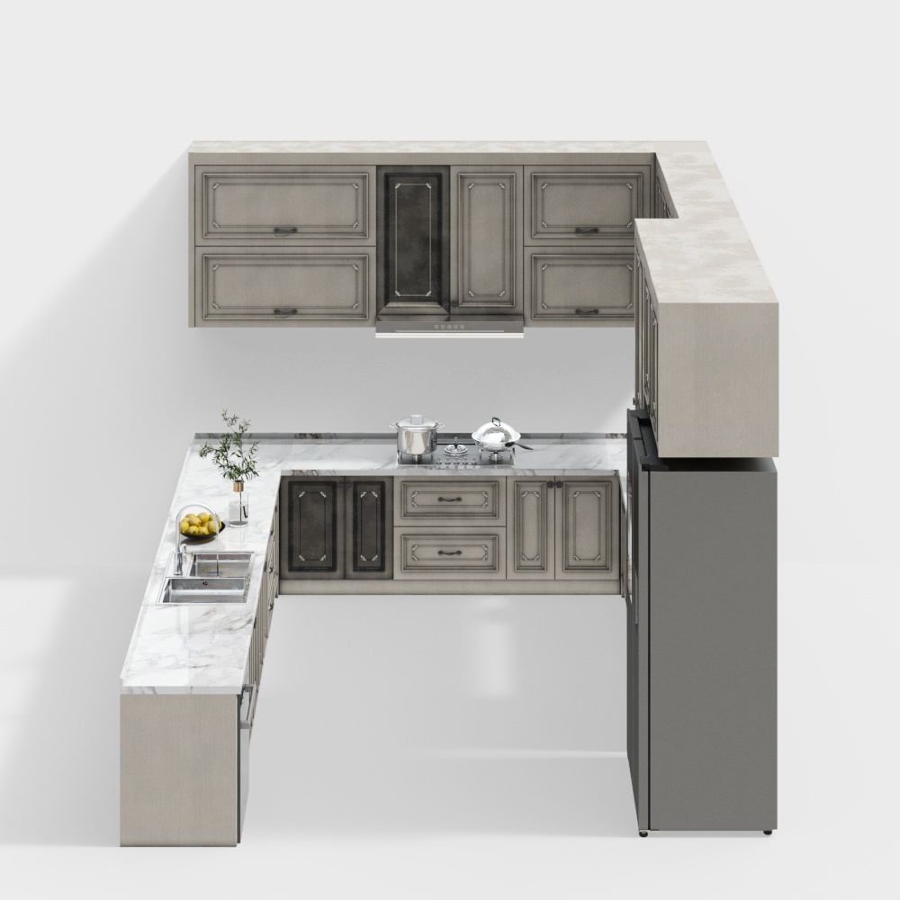 French kitchen cabinet