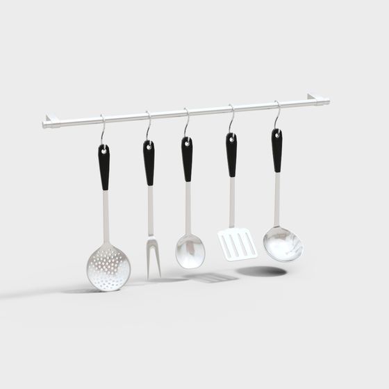 Kitchen Utensils Rack 3D model