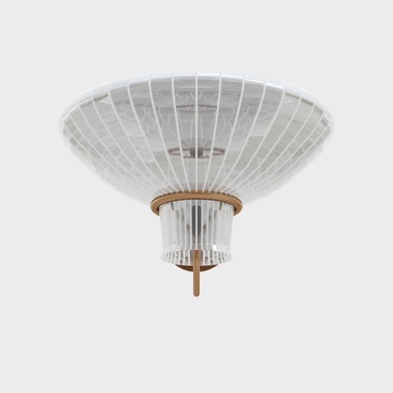 Elegant Low-Poly Chandelier 3D model