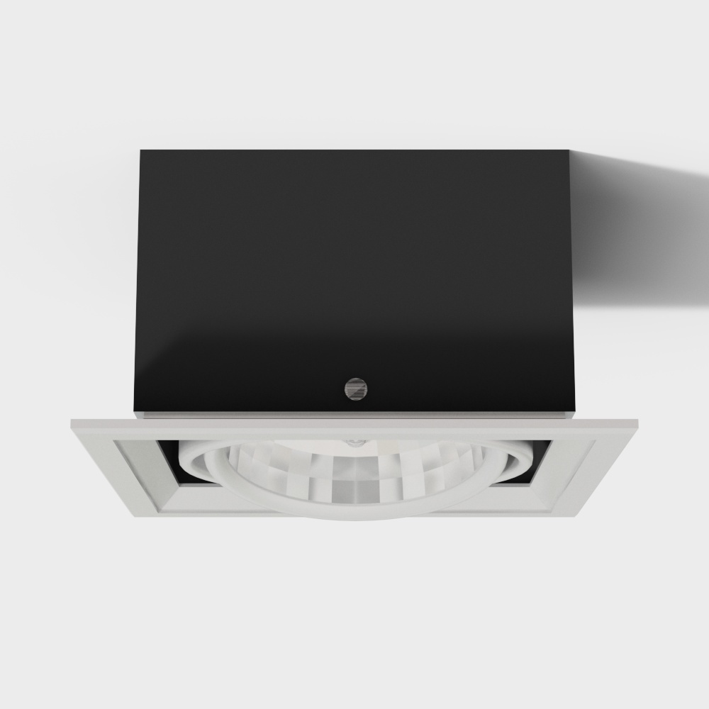 Modern white arc top spotlight downlight