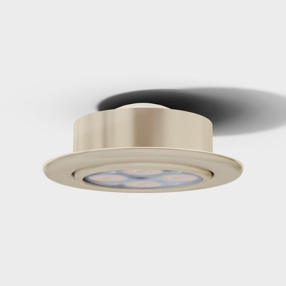 Elegant Embedded LED Light 3D model for Contemporary Spaces