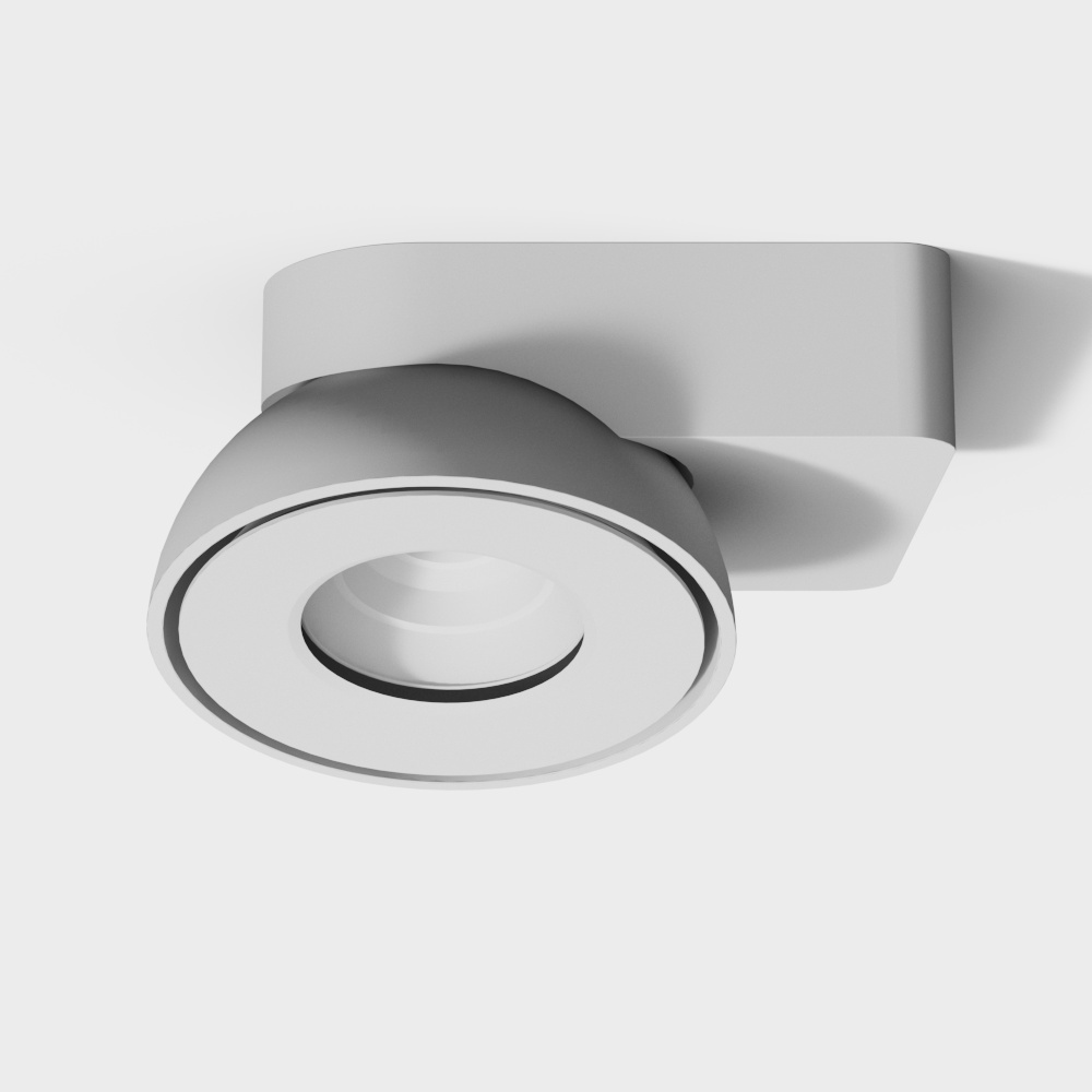 Moderner weißer Monoröhren-Spot