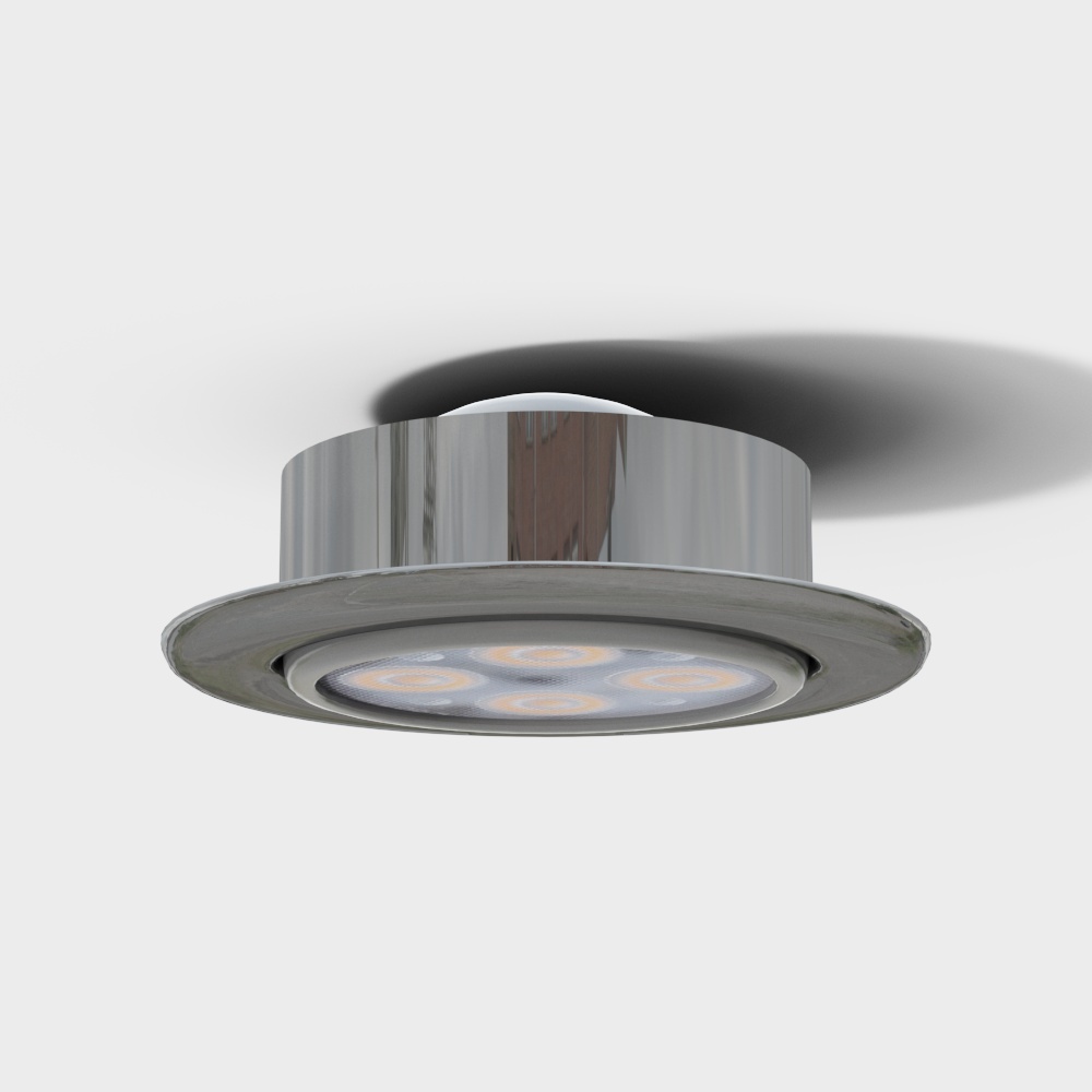 Modern spotlight black four tube lamp