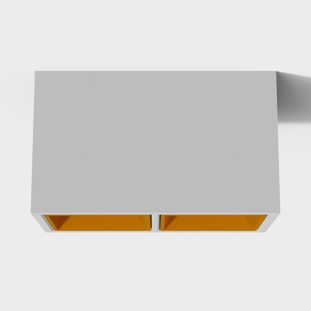 Projecteur encastré blanc et rouge moderne