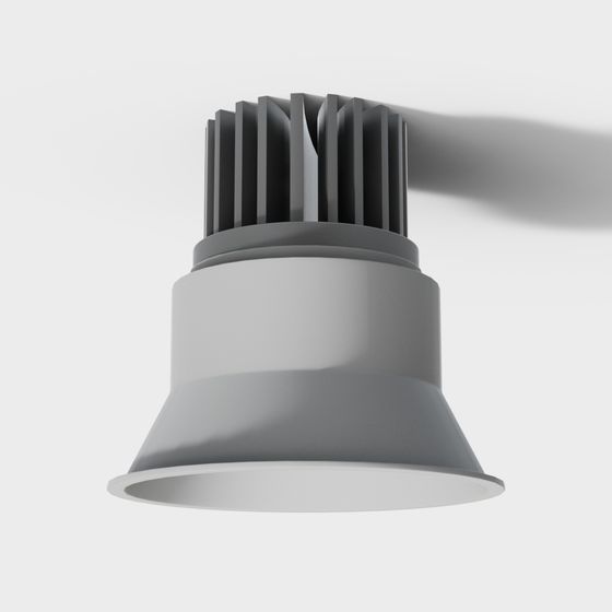 Modern Downlight White Spotlight 3D Model for Bright Interiors