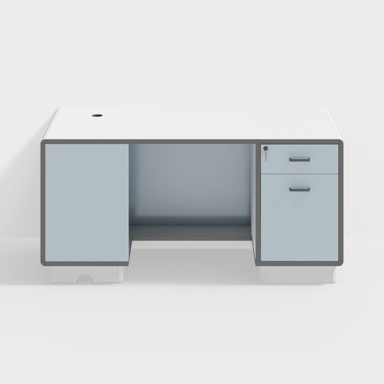 Urban Workspace Desk 3D model for Creative Projects