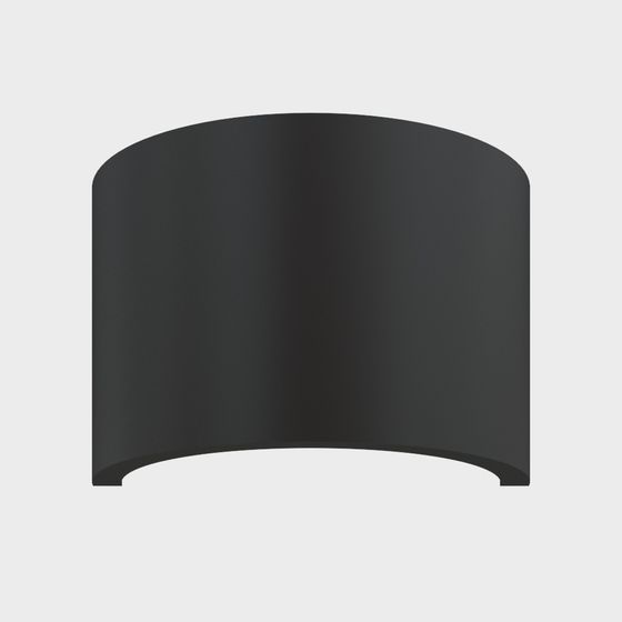 Stylish Low-Poly Black Curved 3D Model