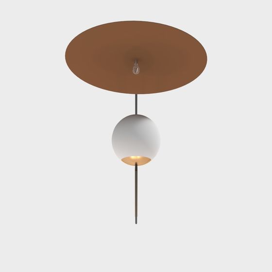 Elegant Minimalist Pendant Light 3D model