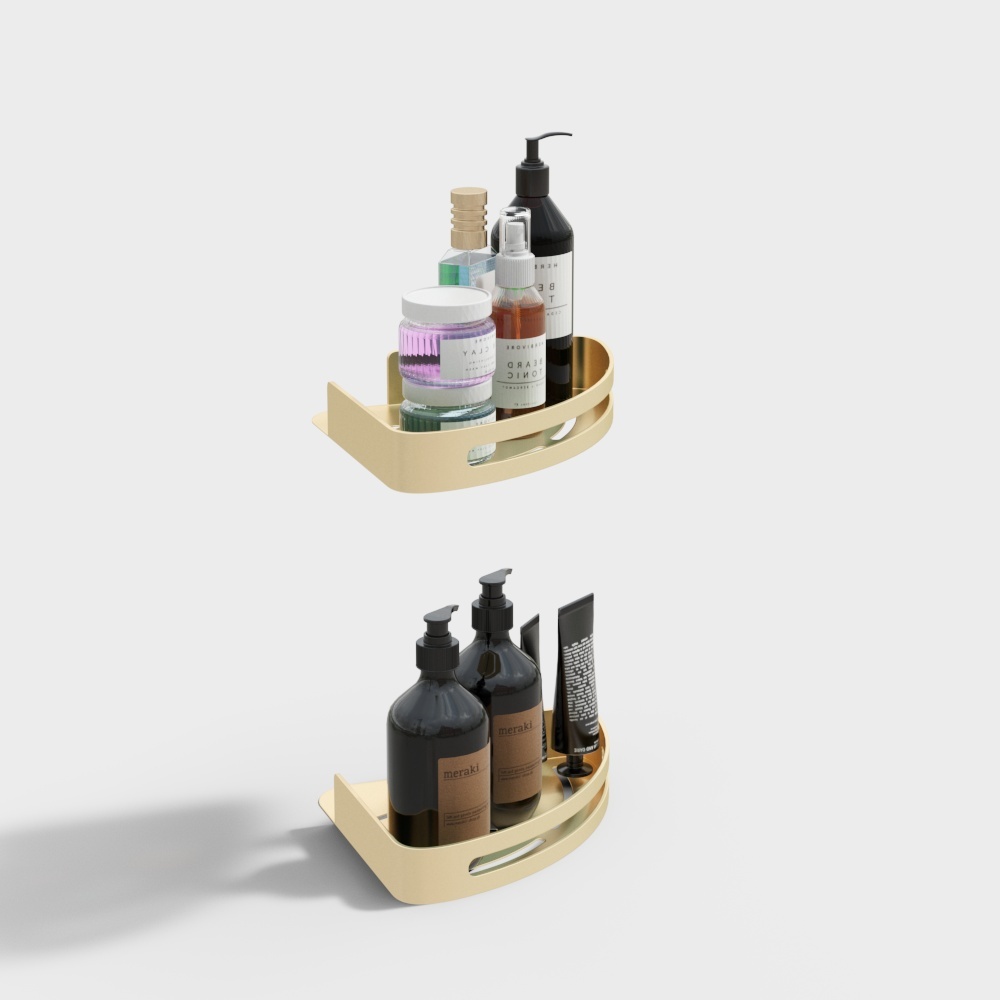 Light luxury bathroom toiletries rack