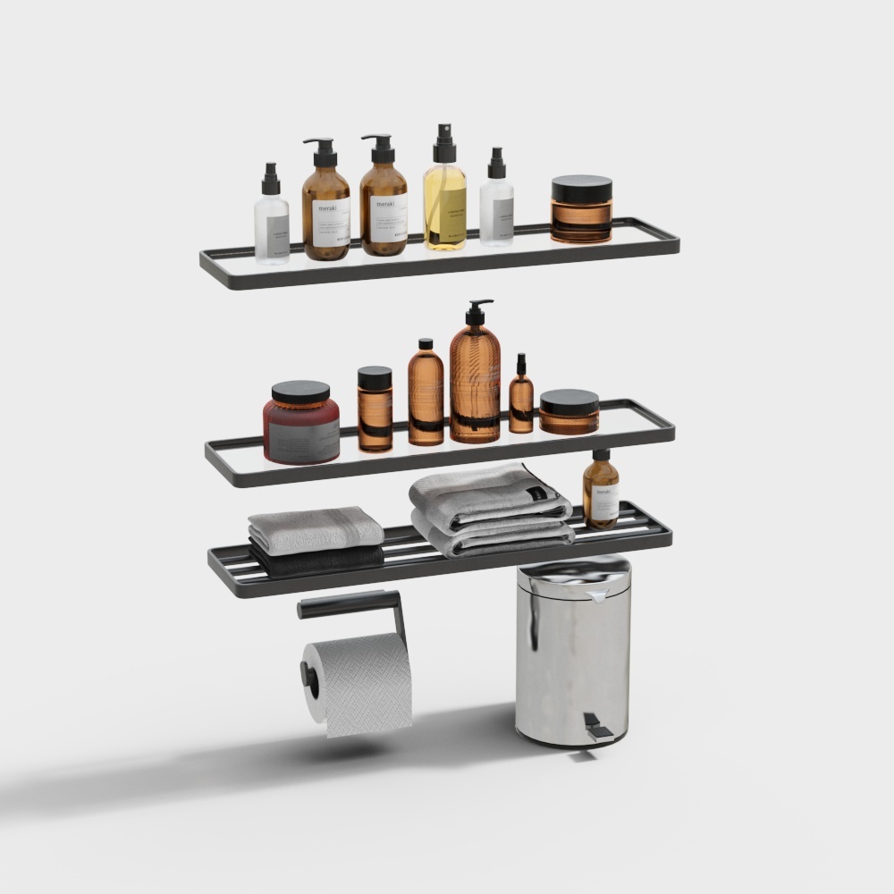 Estante de hardware de baño moderno