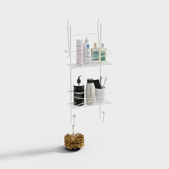 Scaffale Hardware a Doppio Strato per Bagno Moderno