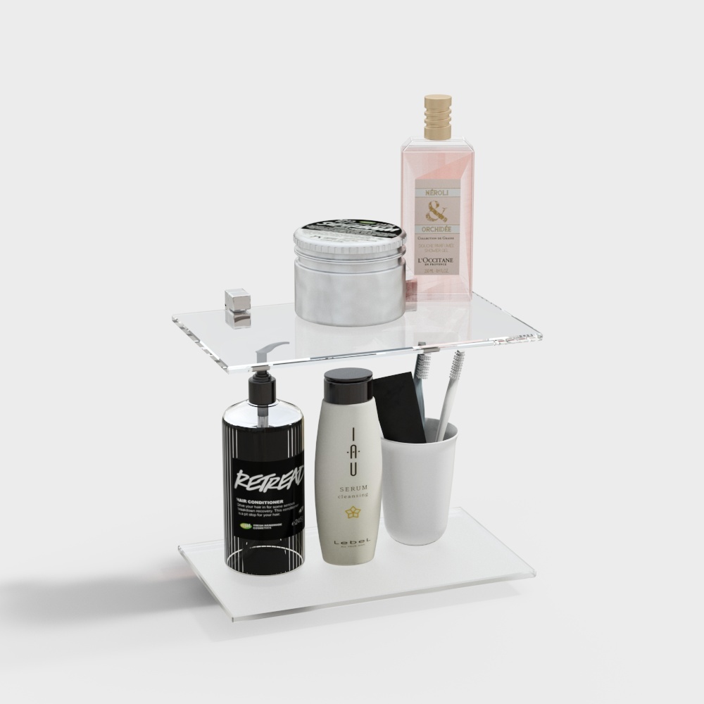 ชั้นวางอุปกรณ์ห้องน้ำสมัยใหม่