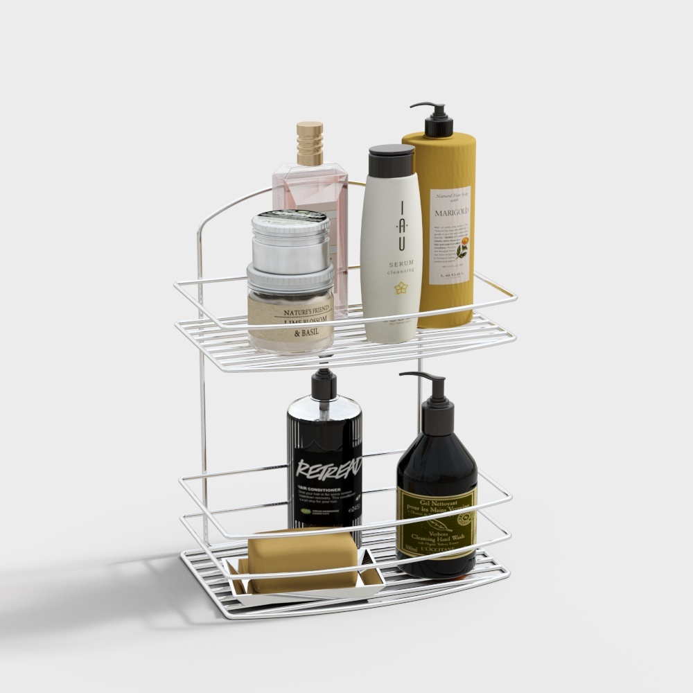 Modern bathroom shower accessories rack