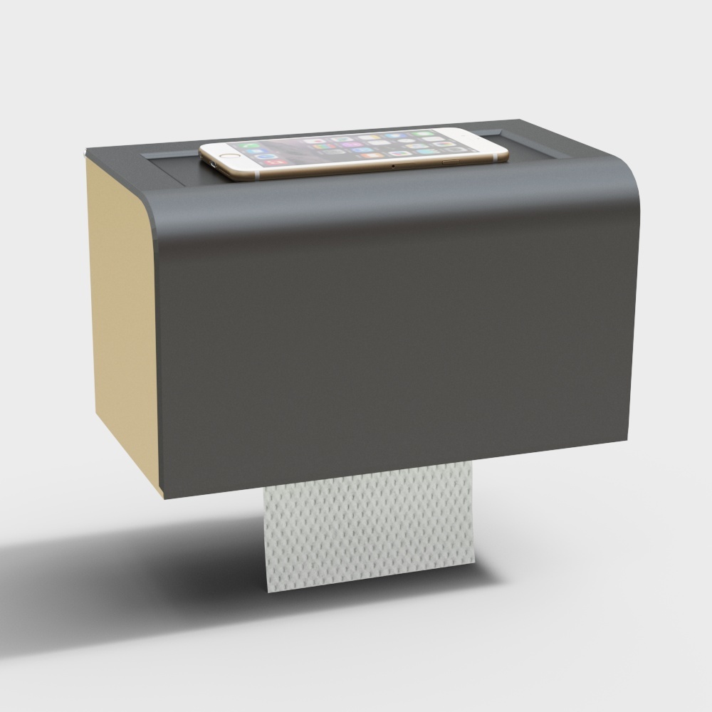 Light luxury bathroom tissue box