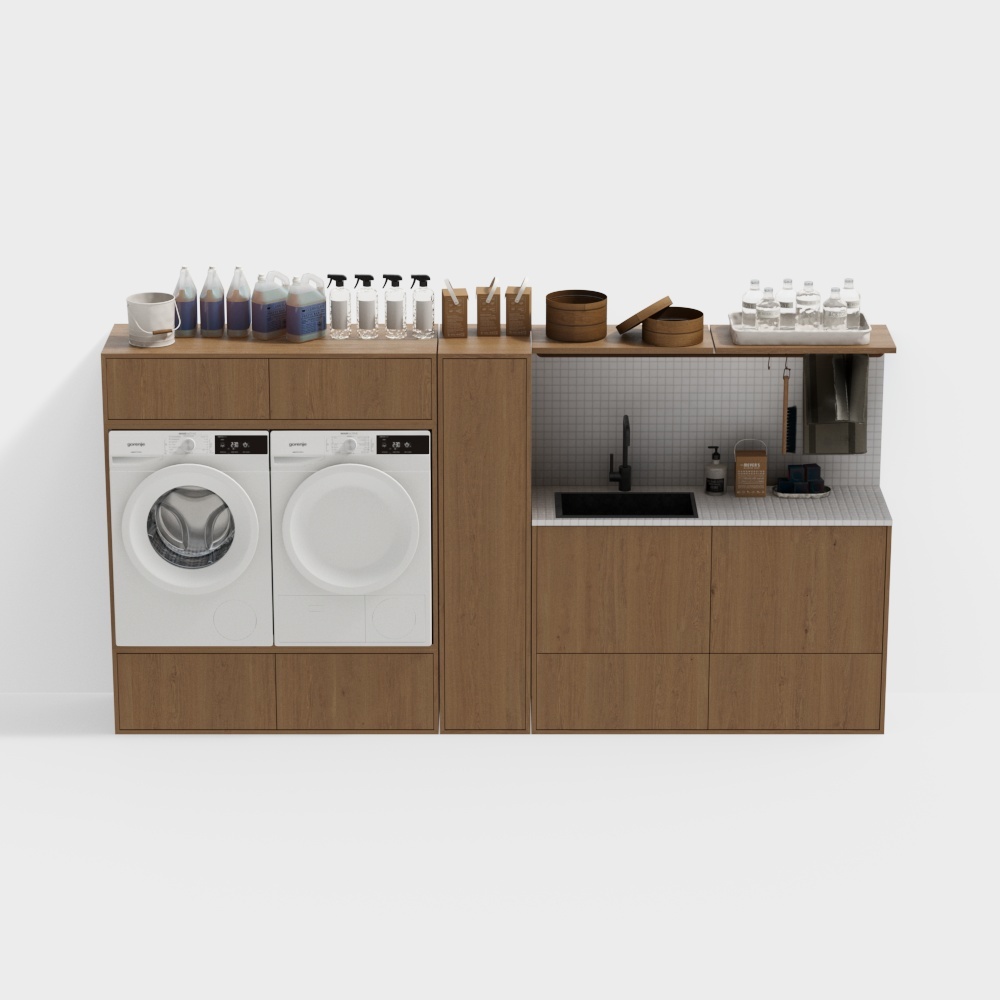 Washer cabinet