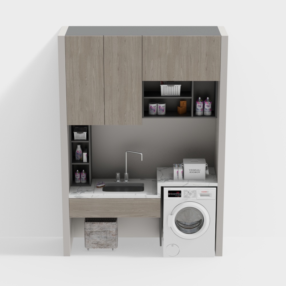 Washer cabinet