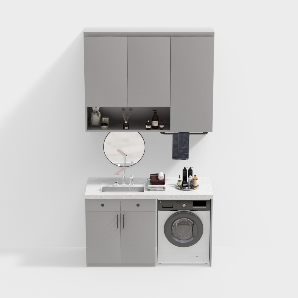 Tủ cao máy giặt hiện đại