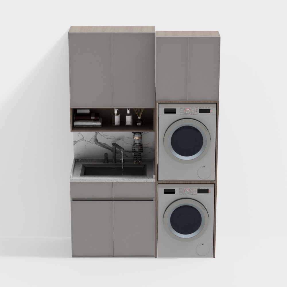 Washer cabinet