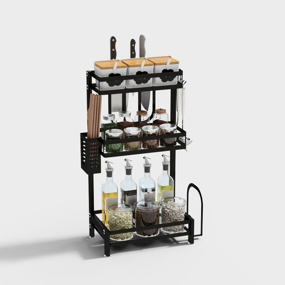 Multifunction Spice Rack 3D Model