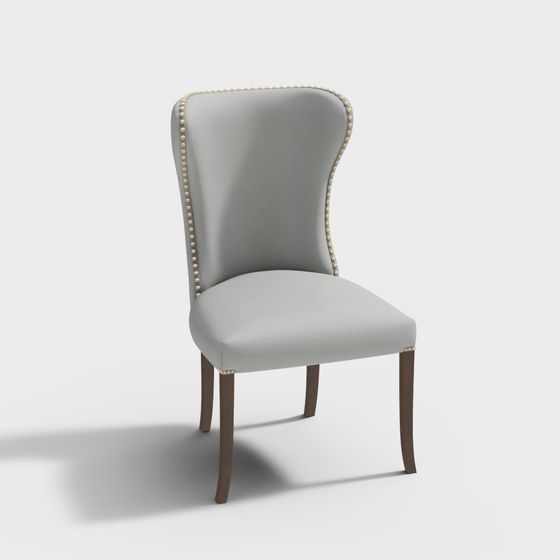 Elegant Upholstered Chair 3D model