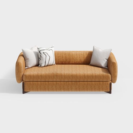 Stylish 3D Sofa Model for Contemporary Spaces