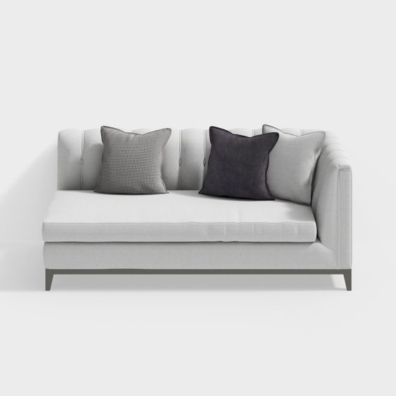 Urban Comfort Low-Poly Sofa 3D model