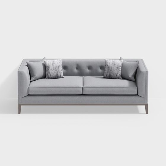 Elegant Minimalist 3D Sofa Model