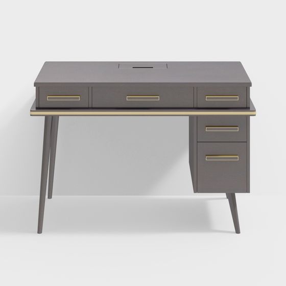 Mid-Century Modern Desk 3D model