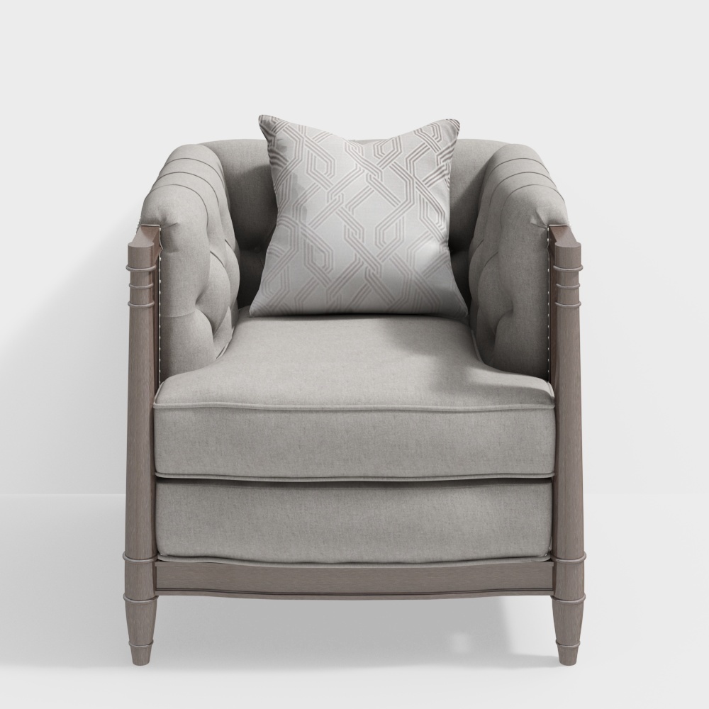 Elegant 3D Model Sofa Chair Design