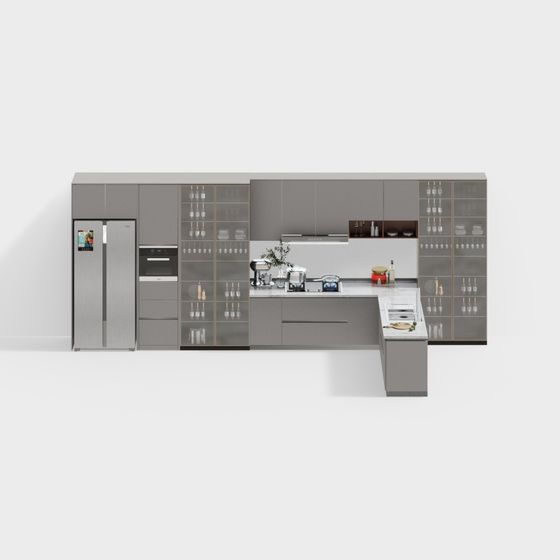 현대적인 주방 캐비닛