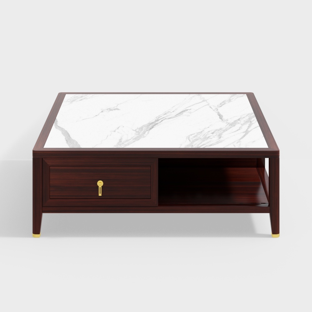 Jiuxi Wood Industry -  Style - Solid wood slab generous coffee table - P33