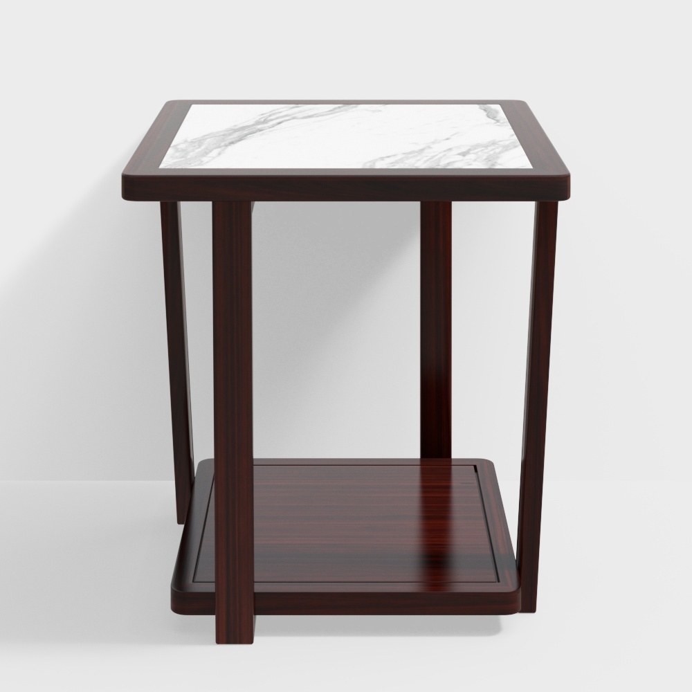 Jiuxi Wood Industry - New Chinese Style - Solid wood slab corner table - P33