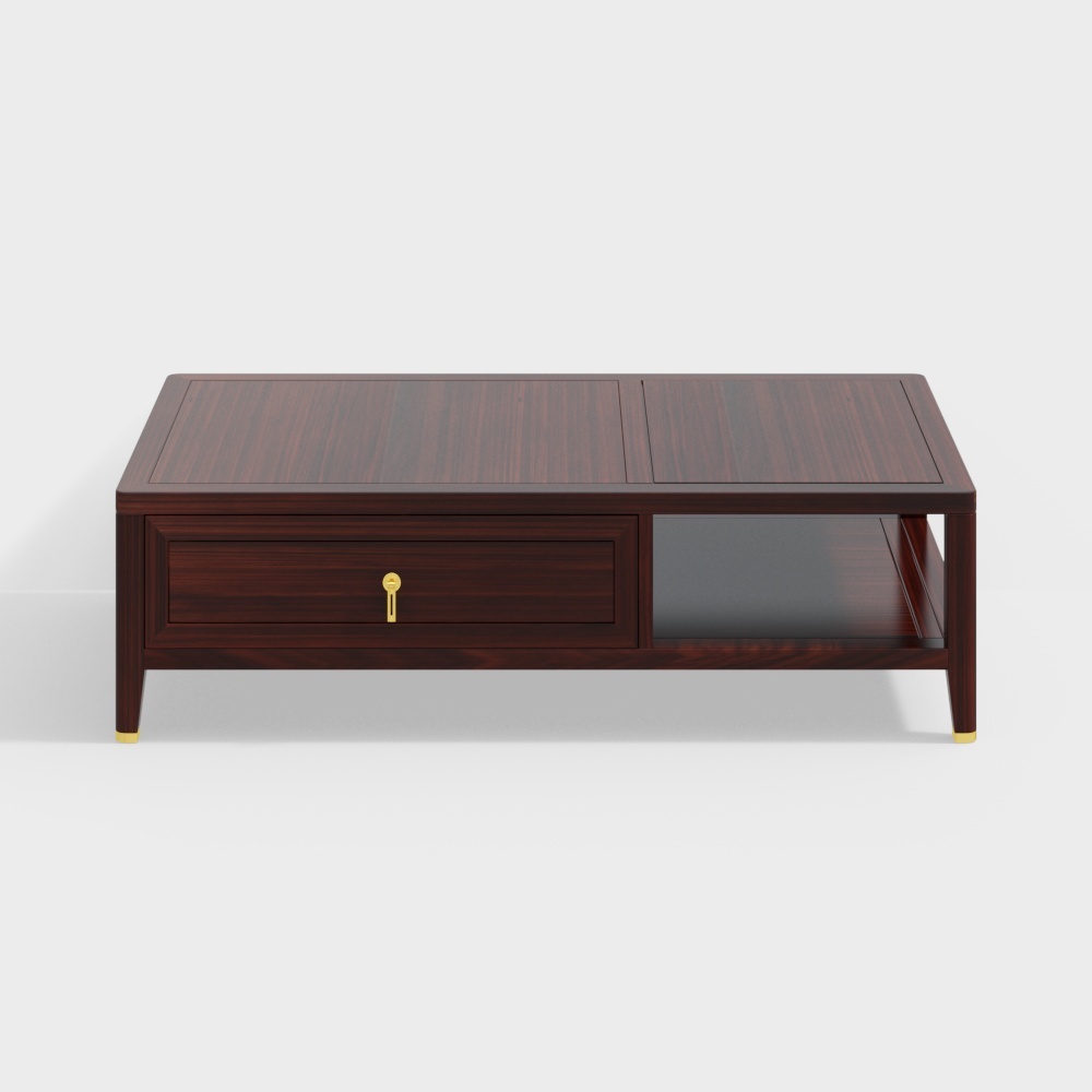 Jiuxi Wood Industry - New Chinese Style - Solid Wood Coffee Table - P33