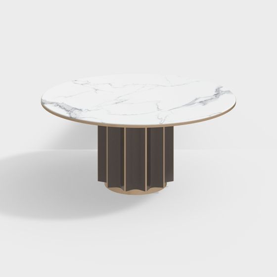 Elegant Round Table 3D model