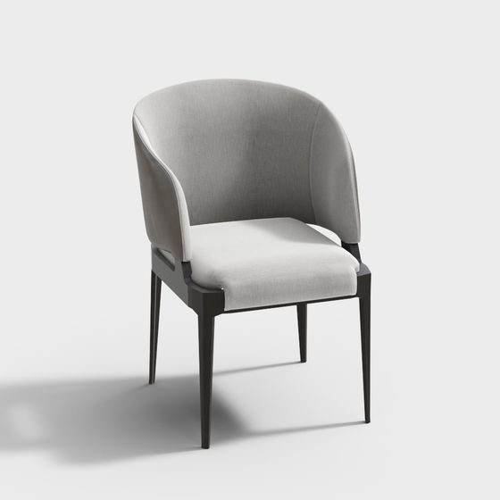 Elegant Armchair 3D model for Modern Spaces