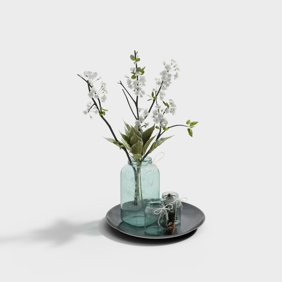 Low Poly Floral Vase 3D model for Creative Projects