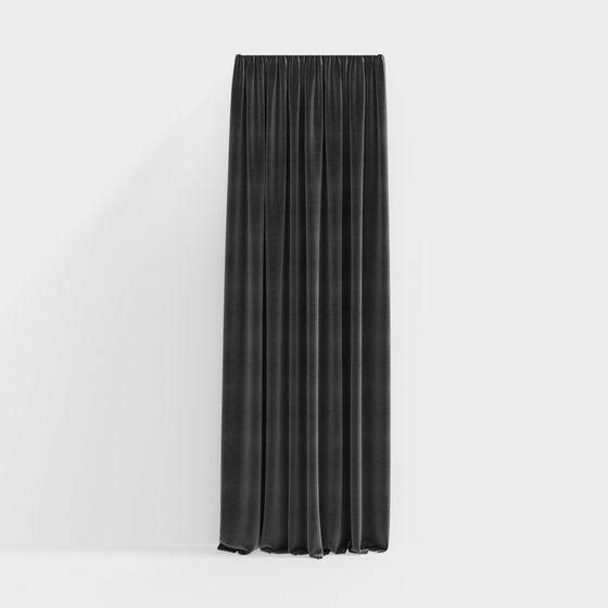 Stunning Velvet Curtain 3D model