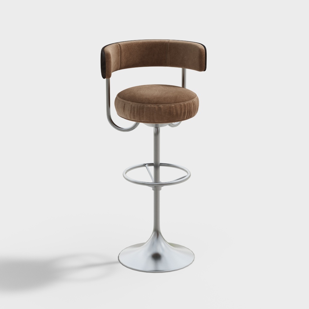 Modern Beige High Bar Chair