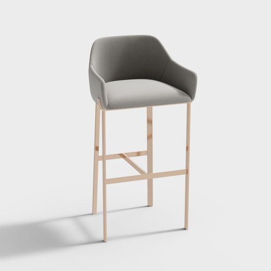 Urban Luxe Bar Stool 3D model