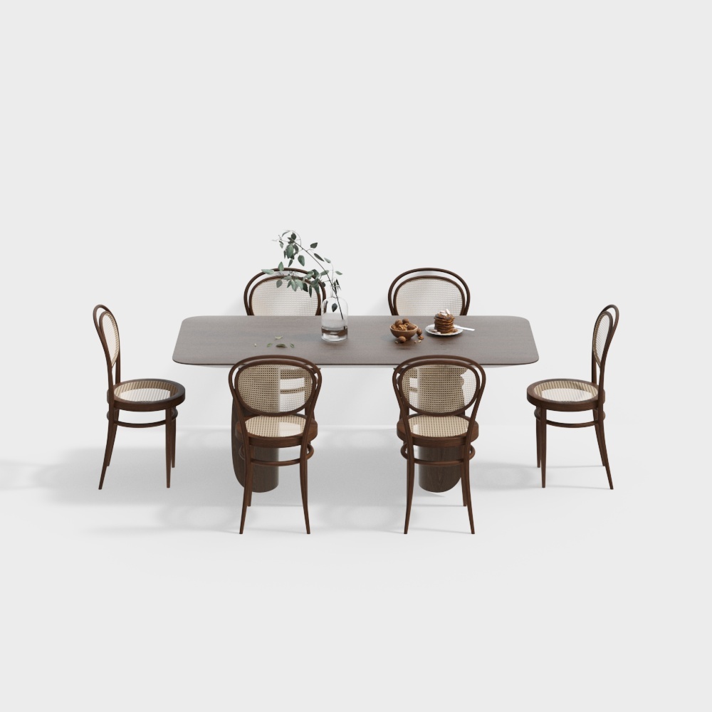 Combinaison de table et de chaise Wabi-sabi