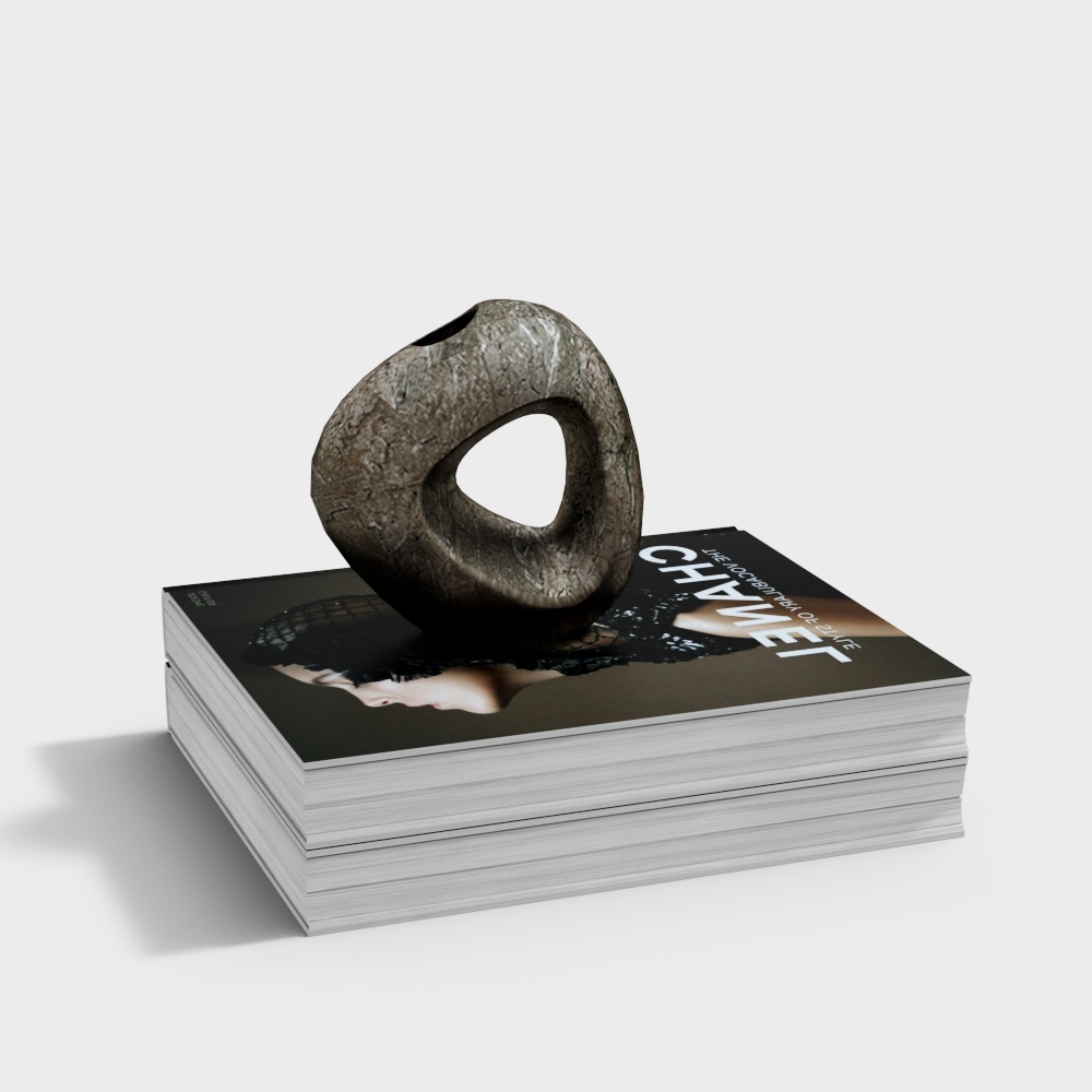 Rock Ring 3D Model - Low Poly High Detail Design