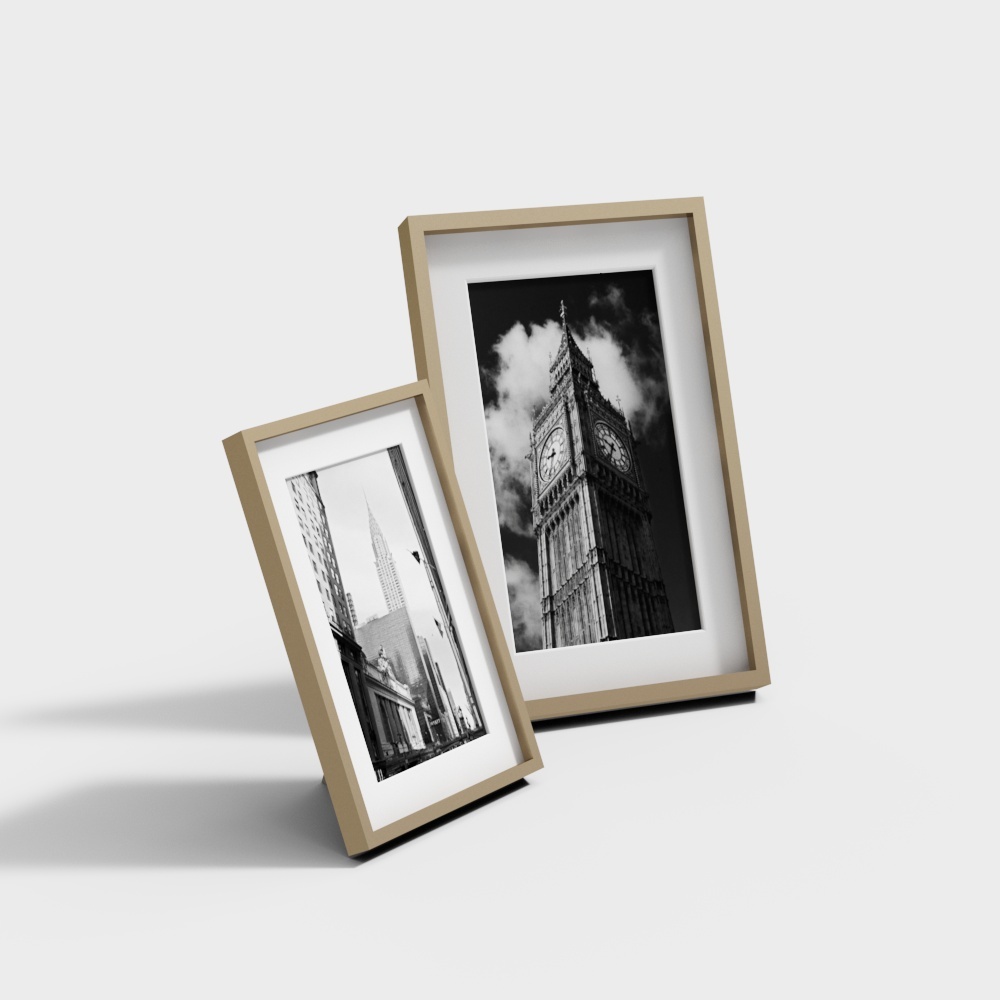 Urban Light and Shadow Frame 3D model