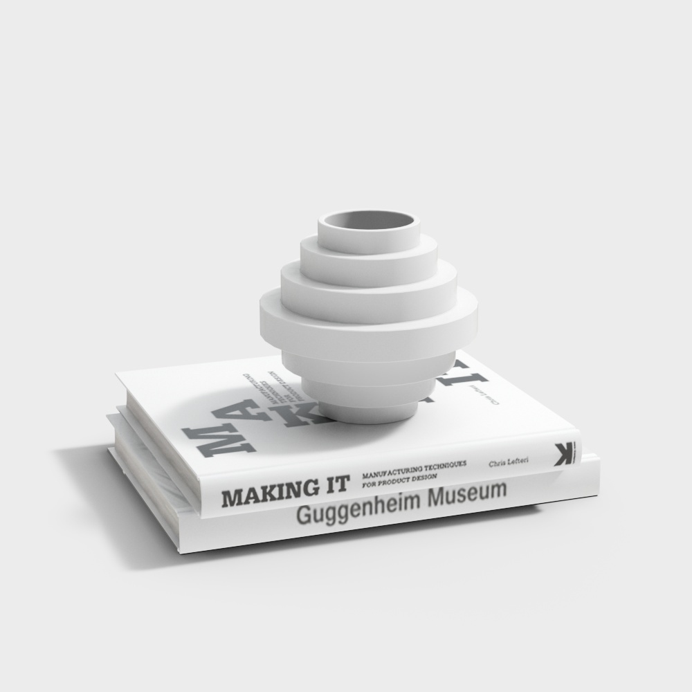 Geometric Low-Poly 3D Model – Layered Rings Design