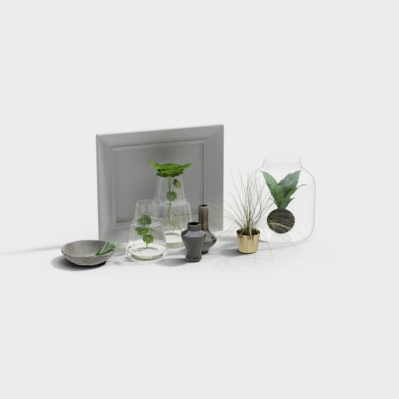 Urban Greenery 3D model for Modern Spaces