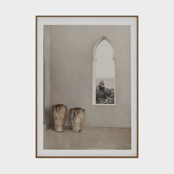 Ancient Window View 3D model