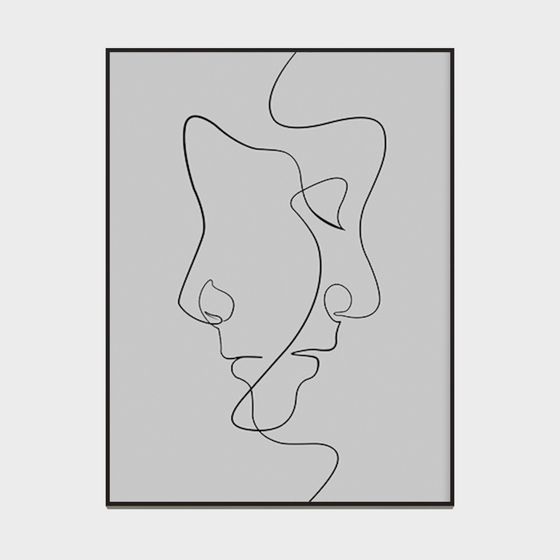 Lines Face 3D Model for Creative Projects